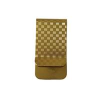 1Pcs Portable Credit Card/Business Card Holder Men'S Slim Money Clip Wallet Durable Front Pocket Cash & Card Organizer Gold brown