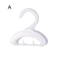 Creative Arched Multi-Functional Hook For Bags, Ties, Scarves, Hats, And Belts Wardrobe Organizer Rack. A white