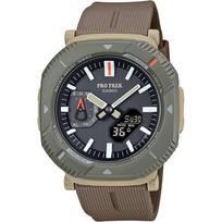 Casio Pro Trek Hiker Line Bluetooth Tough Solar Biomass Plastic Men's Watch Brown black