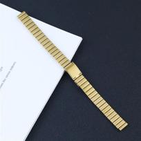 Slim Stainless Steel Watch Strap Bracelet 10 12 14 16mm 18mm 20mm One Bead Metal Watch Band Women Men Universal Wristband Belt 10x10mm beige