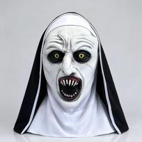 Hot Selling Soul Summoning2Nun mask Halloween scary prank ghost face horror latex headgear nun 03Fang Nun