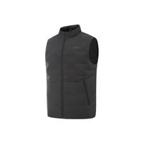 LiNing Fitness Series Slim Fit Stand Collar Logo Winter Down Vest Men Vests AMRV089-2 XXL black