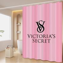 V-Victorias-Fashion-S-Secret White Shower Curtain, Bathroom Decorative Shower Curtain, Waterproof Shower Curtain With Hooks 90x180cm beige