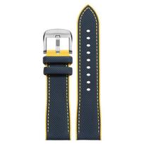 Mido helmsman TV naujam laikrodžiui M049.526 serijos pintas nailoninis raštuotas guminis laikrodžio dirželis su vyriškos ir moteriškos laikrodžio grandinėlėmis 24mm black