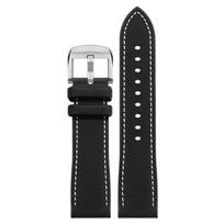 Mido helmsman TV naujam laikrodžiui M049.526 serijos pintas nailoninis raštuotas guminis laikrodžio dirželis su vyriškos ir moteriškos laikrodžio grandinėlėmis 24mm black