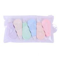 6 vnt Mini korekcinės juostos rinkinys Sweet Portable Cute Kawaii Macaron Smooth Gears Easy Coverage Koregavimo juosta Mokyklos Biuro reikmenys įvairiaspalvis