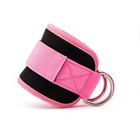 Strap Adjustable With Dring Ankle Resistance Band For Fitness Training Pink single [small]