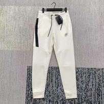 Mens Slim Fit Sweatpants Casual Trousers Elastic Waist Ankle Length Pants XXL white