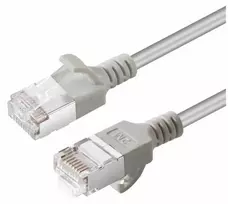 „Microconnect“ V-FTP6A03-SLIM, 3 m, „Cat6a“, U/FTP (STP), RJ-45, RJ-45, pilkas