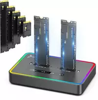 Dokavimo stotis Reagle SSD NVME PCIe M.2 USB-C 3.2 diskų klonavimo stotis su adapterio kišene 20Gbps