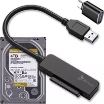 Dokavimo stotis Qoltec Adapteris SATA USB SSD HDD 2,5'' 2 viename USB-C 3.1 5Gb/s REAGLE DISKO PERĖJIMAS KABELIS DISKUI