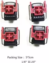 Verbena V2 Silent Liner Raudona Switch Hot-swappable Diy Clicky Linear Optical Switch, skirtas Razer Huntsman mechaninei klaviatūrai