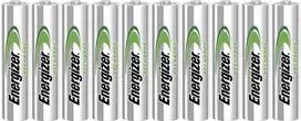 10x Energizer Power Plus Aaa R03 Hr03 Nh12 1.2v 700mah įkraunamos baterijos