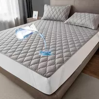 Lova Mafudoxi vandeniui atsparus čiužinio apsaugos užvalkalas 90 x 200 cm, kvėpuojantis čiužinio antklodis, mikropluošto čiužinio užvalkalas, vandeniui atsparus čiužinio apsaugos užvalkalas, paklotas nuo šlapimo nelaikymo, skalbiamas, pilkas