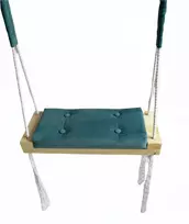 Sūpynių sėdynė VAIKAMS VELIŪRINIS LENTA Turkio spalvos NAMŲ SODUI APMUŠTA 50CM