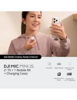 DJI Mic Mini 2S (1 TX + Mobile RX + įkrovimo dėklas) – belaidis mikrofonas telefonui
