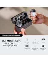 DJI Mic Mini 2S belaidė mikrofonų sistema (2 TX + 1 RX + įkrovimo dėklas)