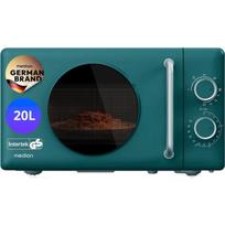 Medion mikrobangų krosnelė MD100119 Life Retro, 20 l, 800 W, 1000 W grilis, 5 lygiai, 35 min laikmatis, chromo rankena