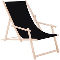 Springos poilsio kėdė DC003 OXFORD01, 120kg, 3,1cm, 60cm x 139cm, buko rėmas, 3 padėčių reguliavimas, fiksuotas atlošo audinys