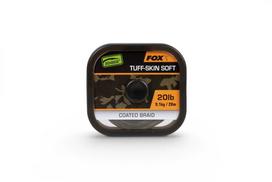 Pinta pavadėlinė medžiaga su danga Fox Edges Tuff-Skin Soft, 20 lb/9,1 kg, 20 m