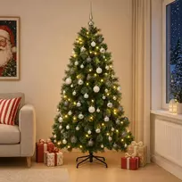 Dirbtinė kalėdinė eglutė su žaisliuku 240 cm 300 LED