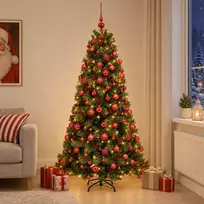 Dirbtinė kalėdinė eglutė su rutuliuku 240 cm 300 LED