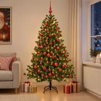 Dirbtinė kalėdinė eglutė su rutuliuku 240 cm 300 LED