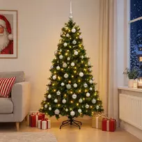 Dirbtinė kalėdinė eglutė su rutuliuku 240 cm 300 LED