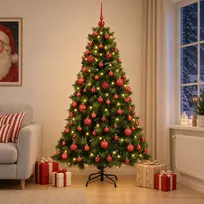 Dirbtinė kalėdinė eglutė su rutuliuku 240 cm 300 LED