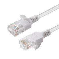 Microconnect V-UTP610W-SLIM tinklo kabelis Balta 10 m Cat6 U/UTP (UTP)