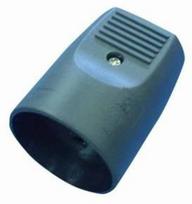 Microconnect Extender with earth, straight, black 10A-250V maitinimo kištukų adapteris Juoda