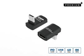 Microconnect USB4-CCFAS90-240W USB kabelis USB4 Gen 3x2 0 m USB C Juoda