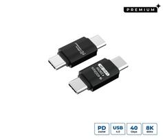 Microconnect USB4-CC-240W USB kabelis USB4 Gen 3x2 0 m USB C Juoda