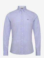 Gant - Slim Poplin Shirt - Laisvalaikio marškiniai - Mėlyna