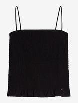 Tommy Jeans - Tjw Slim Smock Strappy Top - Marškinėliai be rankovių - Juoda