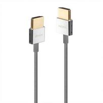 HDMI Laidas - LINDY HDMI Slim Laidas, M/M, Ultra Didelės Spartos, 48Gbps, 7680x4320@60Hz, 0.5 m, Pilkas
