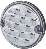 Atbulinės eigos žibintas apvalus skaidrus prisukamas LED 10/30V Ø 95mm Hella 2ZR357028041