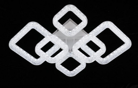 Lubinis LED šviestuvas BALTIK GAISMA K39225/4+2 WT, 76W, 3000-6500K, 12689lm, 72x50x15cm, su pultu