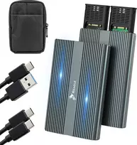 Reagle Reagle NVME disko m.2 SSD m2 korpusas Dvigubas USB C 3.2 10Gbps PCIE dviejų diskų adapteris iki 2x 4TB