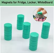 Pyjlbx Magnetai magnetinei lentai šaldytuvo magnetai, 40 vnt. magnetinių magnetų rinkinys, stiprūs magnetai šaldytuvo magnetai, mini magnetai maži magnetai baltajai lentai spalvingi apvalūs magnetai baltajai lentai skelbimų lentai