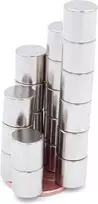 Brudazon 15 mini diskiniai magnetai 10 x 10 mm N52 stipriausio lygio neodimio magnetai itin stiprūs magnetai modelių gamybai, nuotraukoms, lentoms, skelbimų lentoms, šaldytuvams, rankdarbiams, itin stiprus magnetinis diskas