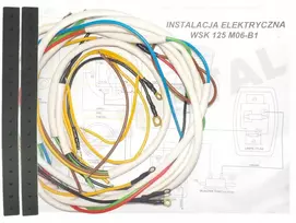 Elektros instaliacijos laidų rinkinys, baltas, Wsk 125 M06-b1