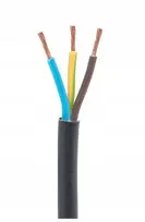 Elektros kabelis H03vv-f Omy 3x1 juodas 300v 100 m