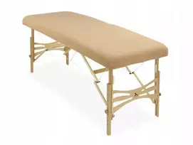 Frotinis paklodė masažo stalui Aero apsauginė 70x165 smėlio spalva Habys