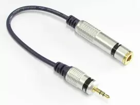 Adapteris Jack kištukas 3.5mm - lizdas 6.3mm (stereo) Jp200 Vitalco 0,15cm
