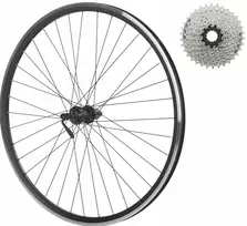 XMX Dviračio ratas 27,5 colių galinis Shimano Tx 500 9 pavarų kasetė V-brake