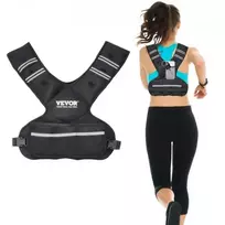 VEVOR Reguliuojamo svorio liemenė, 9,1–14,5kg svorio liemenė su 6 „Ironsand“ svarmenimis ir šviesą atspindinčia