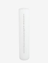 Det Gamle Apotek - Calendar Candle H25 X Dia 5 - Advento žvakė - Balta