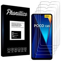 Grūdintas stiklas Xiaomi Poco C65 [4 pak] Ekrano apsauginis filmas Phonillico®