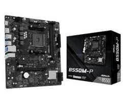 Mainboard|ASROCK|AMD B550|Socket AM4|micro ATX|RAM DDR4-SDRAM|2xSlots|1xNumber of M.2 (M) slots|B550M-P